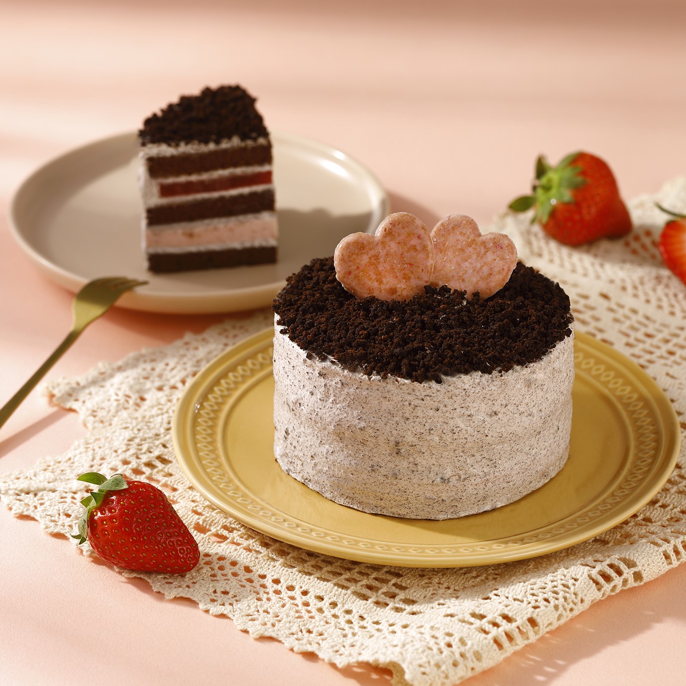 4吋草莓巧可可蛋糕