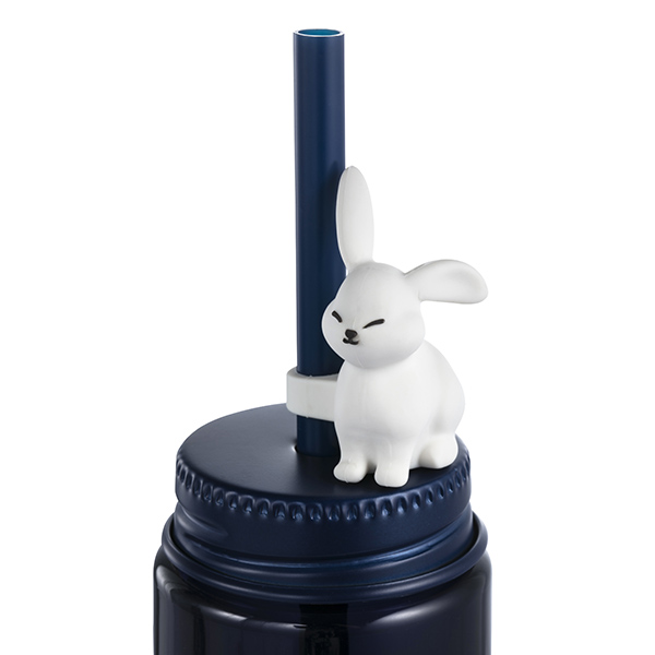 玉兔不鏽鋼吸管冷水壺