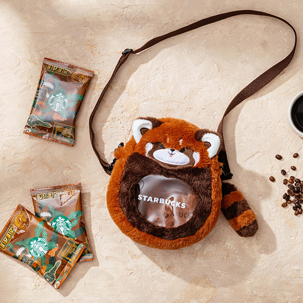 星巴克掛耳小熊貓隨身包