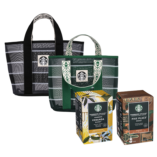 掛耳條紋提袋禮