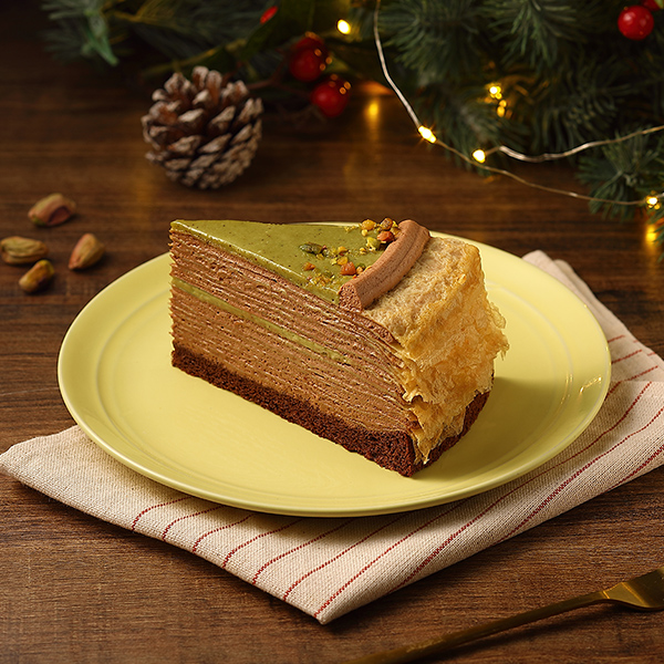 開心果巧克力千層薄餅;;中杯那堤