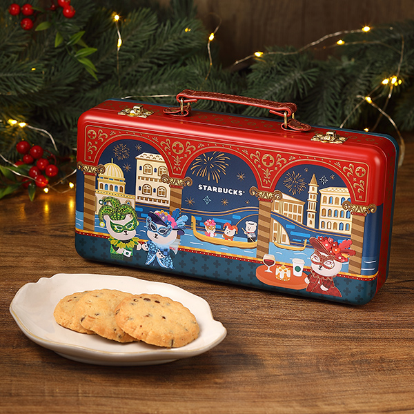 義式可可脆片奶油餅乾提盒