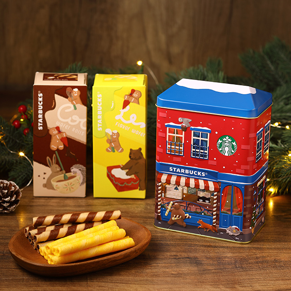 星巴克威化捲耶誕小屋