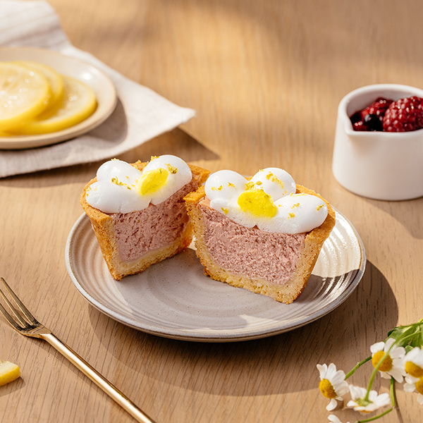 泡泡覆盆莓起司塔