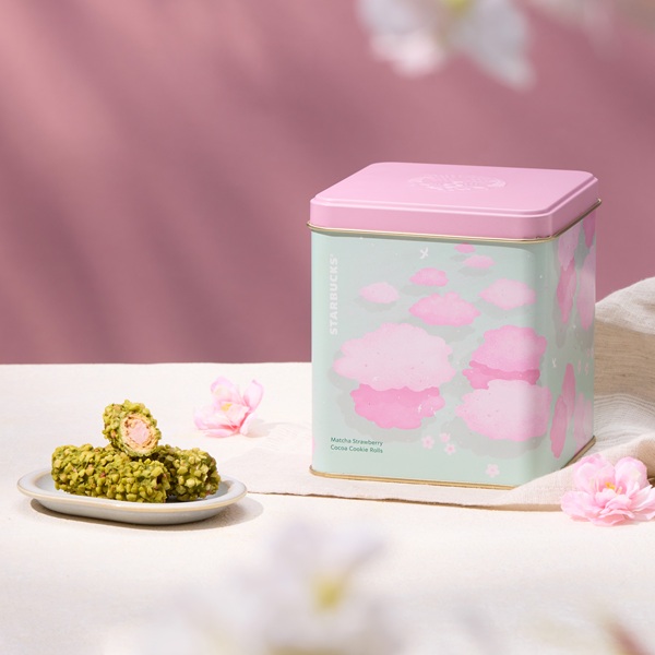 抹茶草莓可可杏仁捲