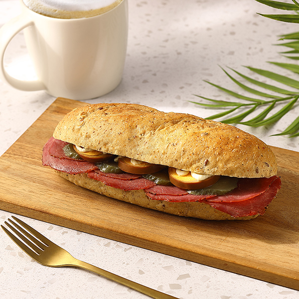 美式牛肉穀物堡