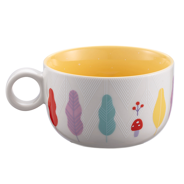 嬉戲貓頭鷹馬克杯