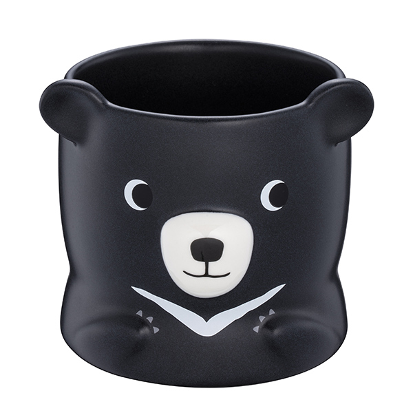 酷黑熊造型馬克杯