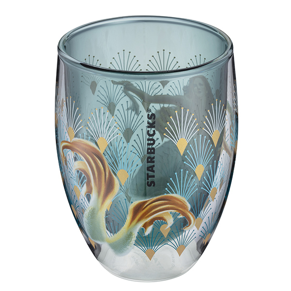 時代海洋女神雙層玻璃杯