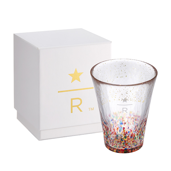 典藏金彩花火津輕玻璃杯