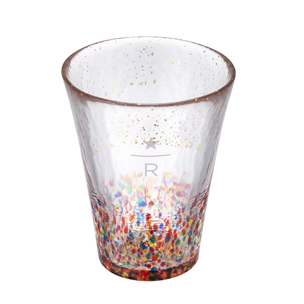 典藏金彩花火津輕玻璃杯