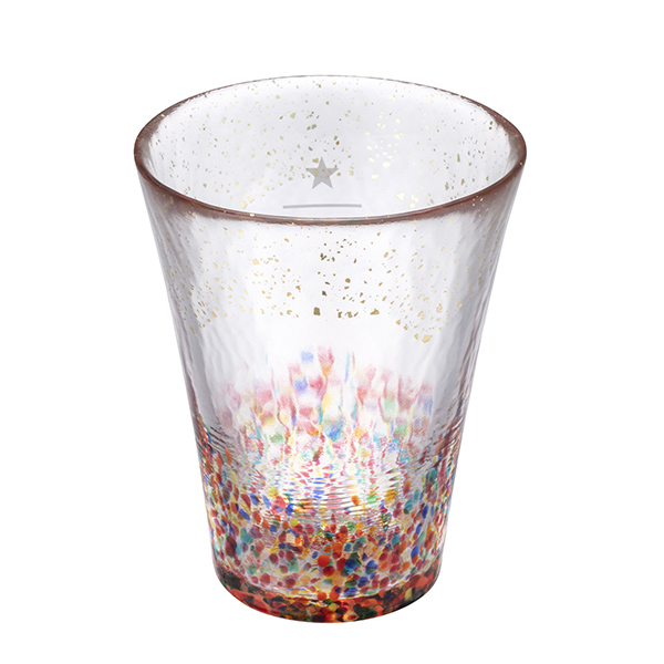 典藏金彩花火津輕玻璃杯