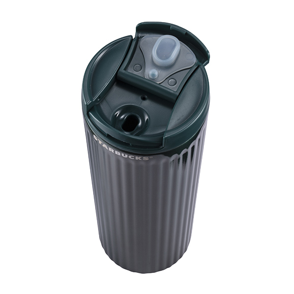 森林綠直紋不鏽鋼杯