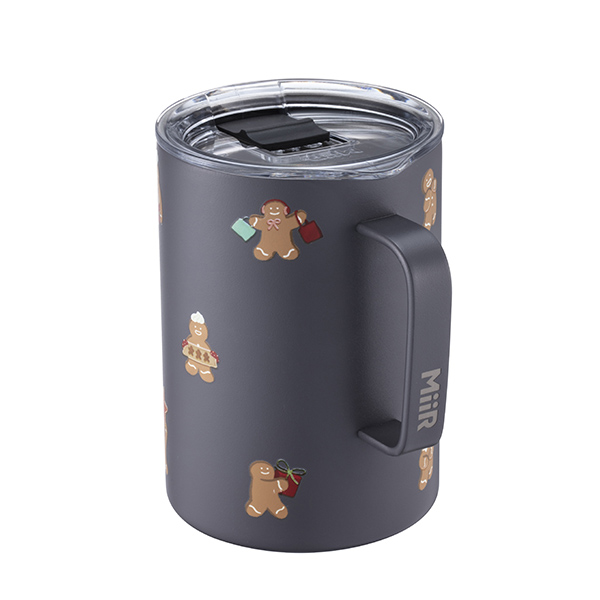 黑薑餅人不鏽鋼把手杯