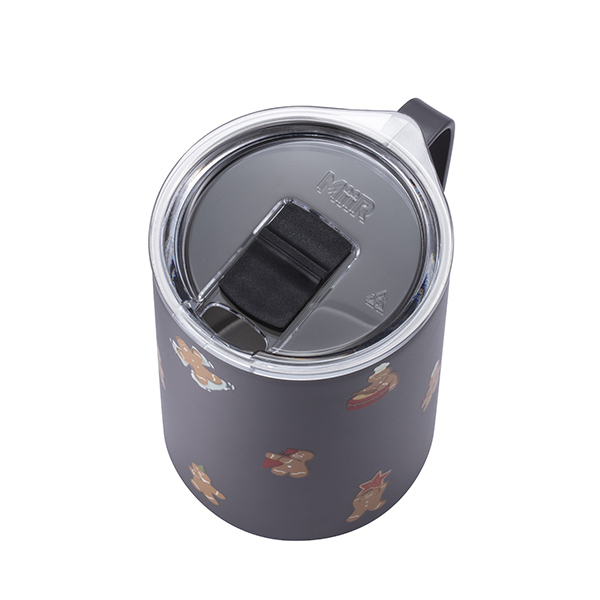 黑薑餅人不鏽鋼把手杯