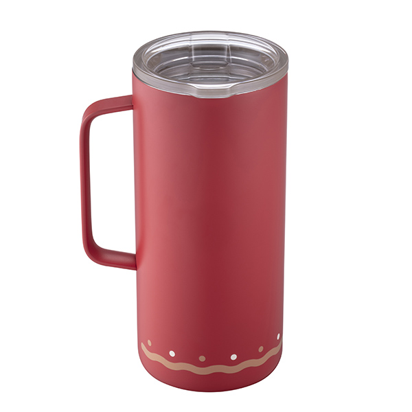 紅薑餅人不鏽鋼把手杯