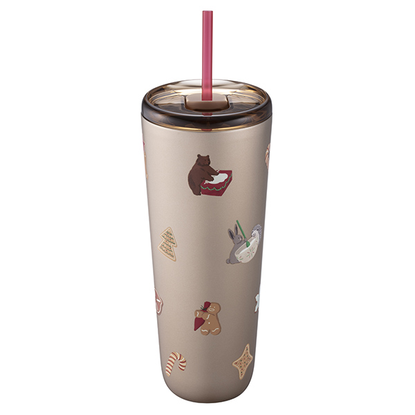 薑餅裝飾不鏽鋼TOGO冷水杯