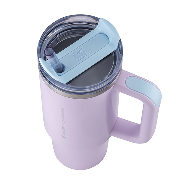 STANLEY夢幻紫30OZ不鏽鋼把手TOGO冷水杯