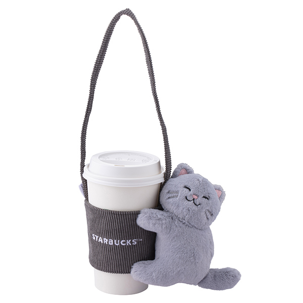 抱抱灰貓咪單杯提袋