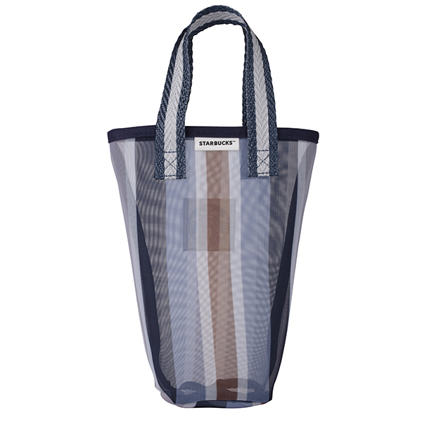 星質感直紋網布隨行杯袋