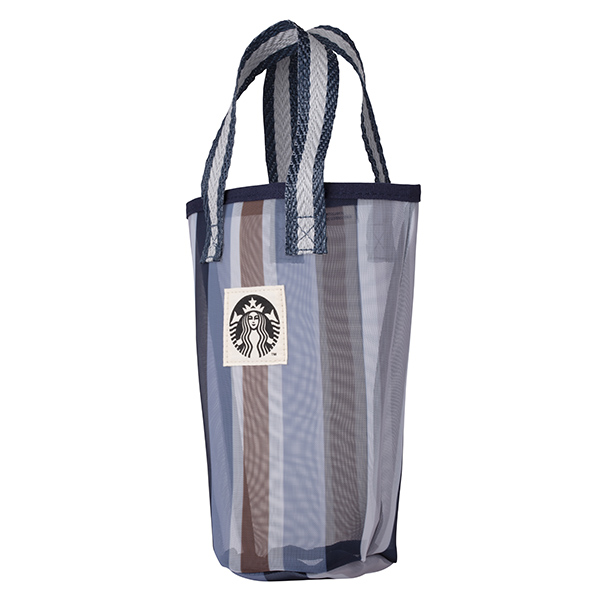星質感直紋網布隨行杯袋