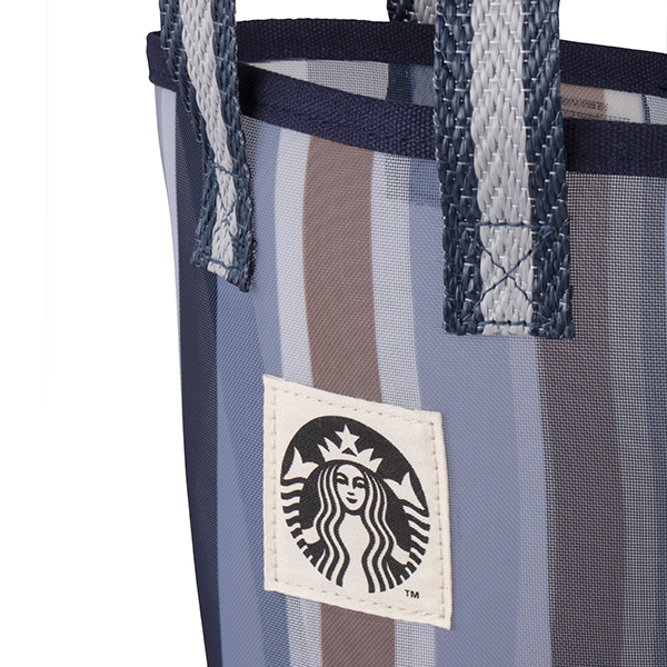 星質感直紋網布隨行杯袋