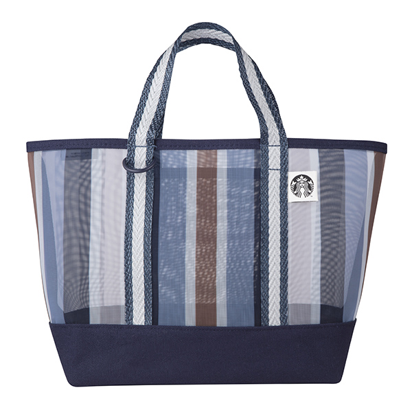 星質感直紋拼接網布提袋