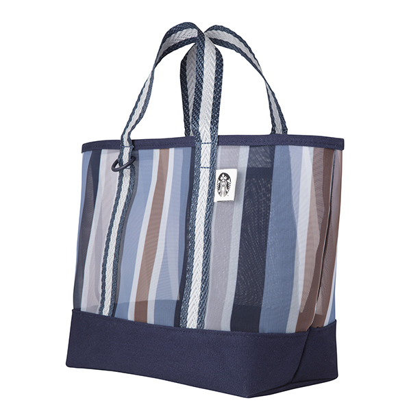 星質感直紋拼接網布提袋