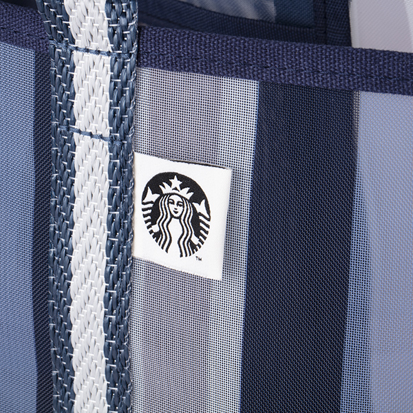 星質感直紋拼接網布提袋