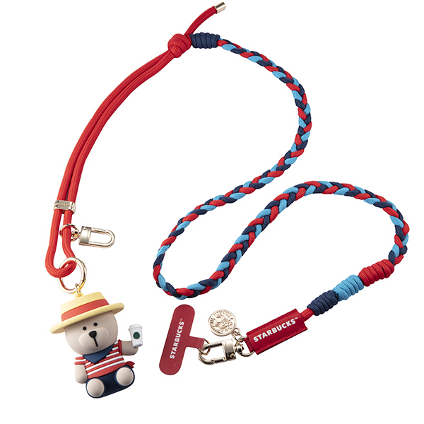 貢多拉船夫小熊手機掛繩組