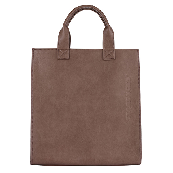 深棕皮革中禮袋提袋