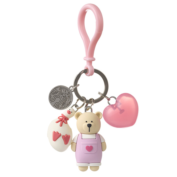 熊愛鴨小熊鑰匙圈