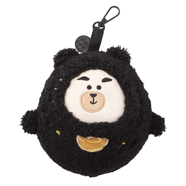 財運達摩小熊隨行收納袋