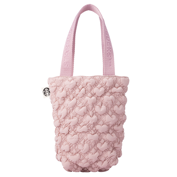 粉雲朵尼龍隨行杯袋