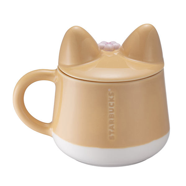 柯基賞櫻馬克杯