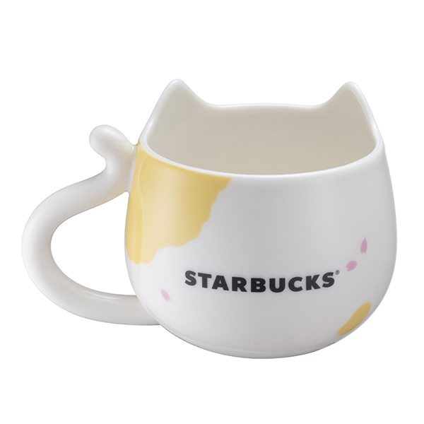 白貓花漾馬克杯