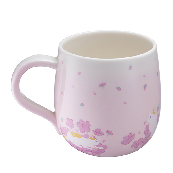 貓咪舞花馬克杯