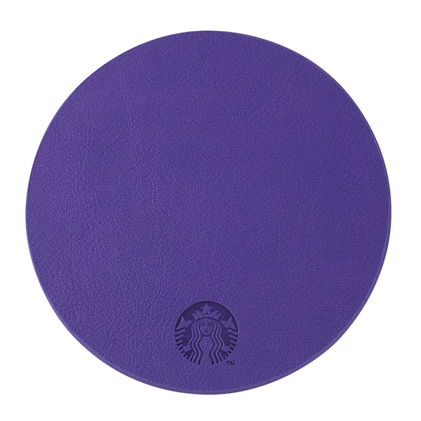 圓魔幻時刻皮革杯墊