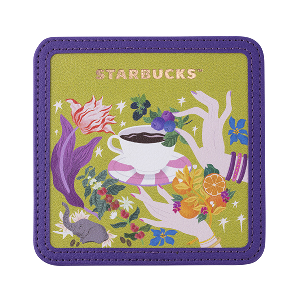 方魔幻時刻皮革杯墊