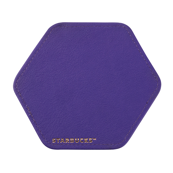 六角魔幻時刻皮革杯墊