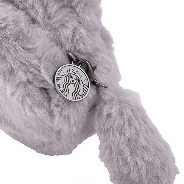 灰貓絨毛零錢包