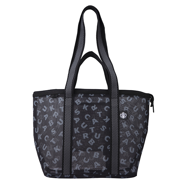 黑色品牌網布提背袋