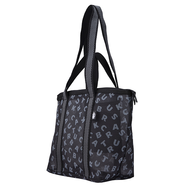 黑色品牌網布提背袋