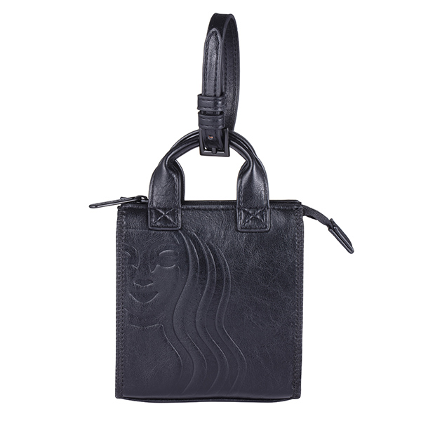 黑色皮革中禮袋迷你包