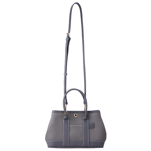 灰色女神皮革提背袋