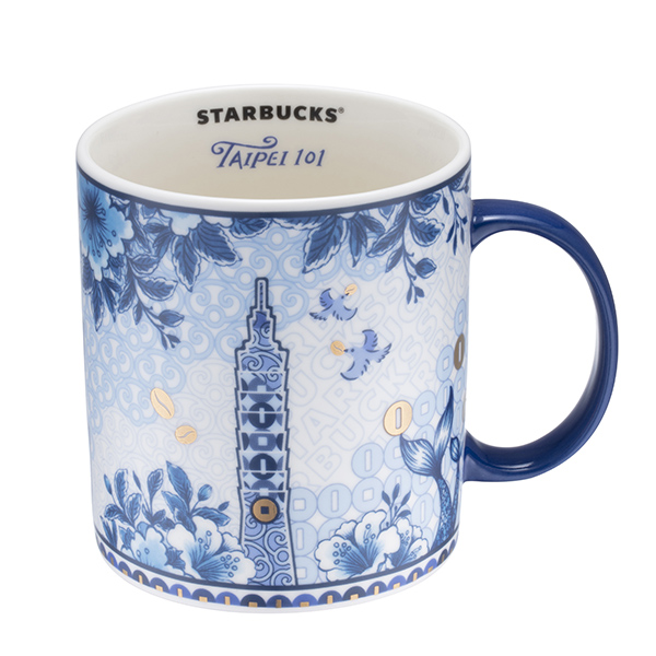 16OZ藍彩風華101馬克杯