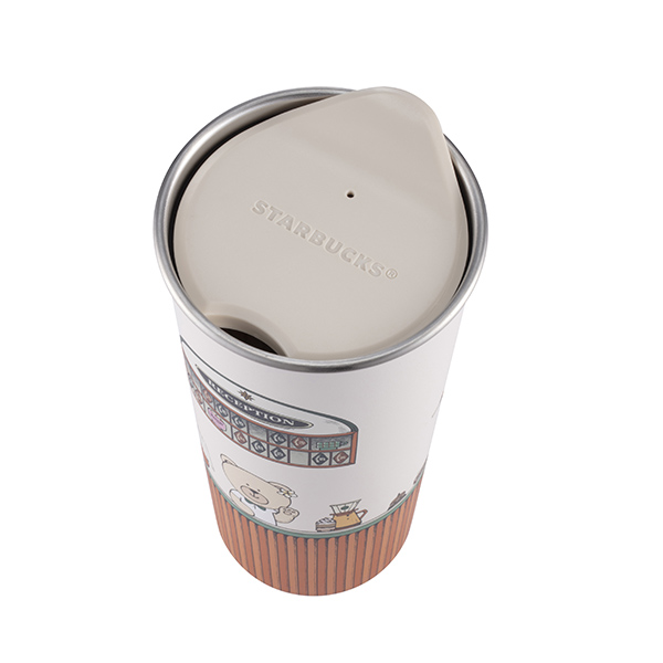 小熊棕梠樹不鏽鋼杯