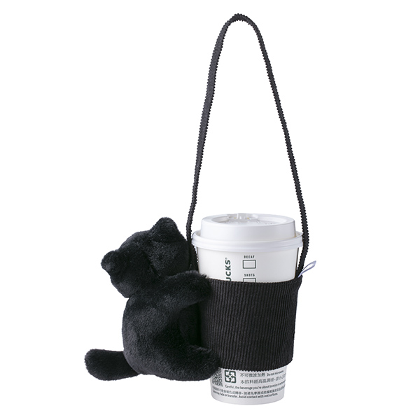 抱抱黑貓咪單杯提袋