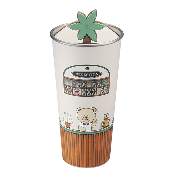 小熊棕梠樹不鏽鋼杯