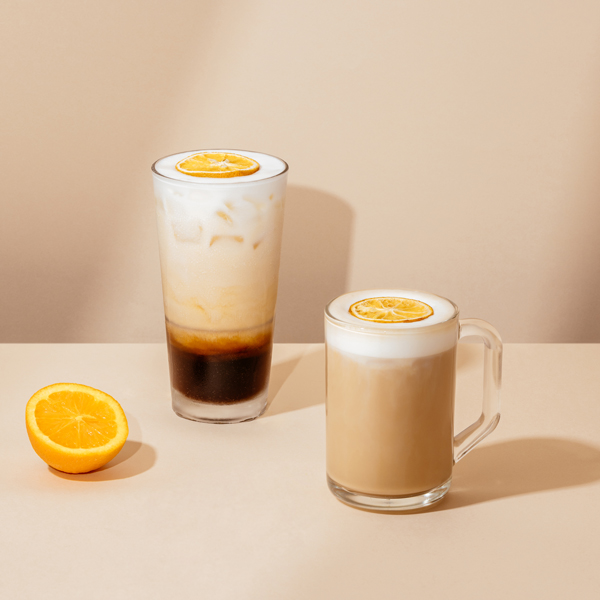 橙澄雲朵燕麥那堤